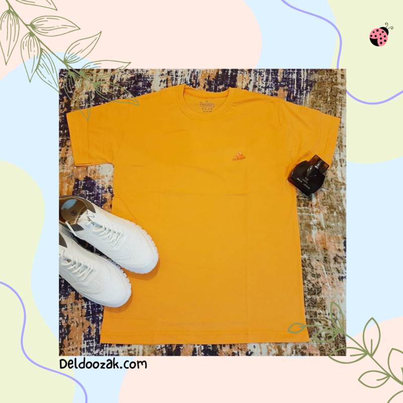 تیشرت اسپرت مردانه رنگ نارنجی | فروشگاه آنلاین دلدوزک