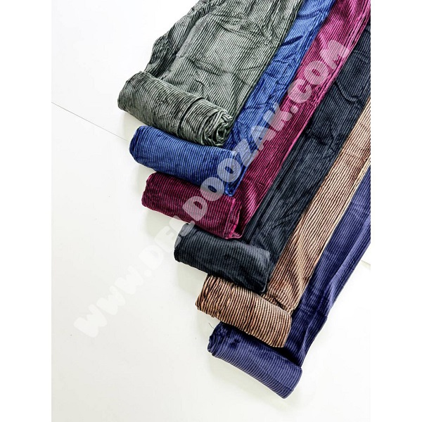 شلوار مخمل کبریتی زنانه با رنگبندی | فروشگاه آنلاین دلدوزک