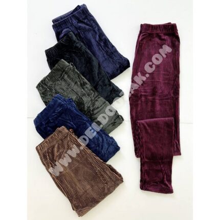 شلوار مخمل خانگی زنانه | فروشگاه آنلاین دلدوزک